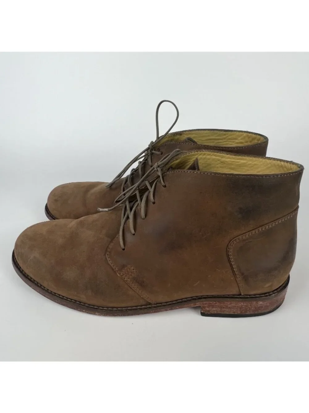 Nisolo Men’s Size 9 Everyday Chukka Boots – Brown Tanned Leather Ankle Shoes
